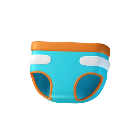 Baby Diaper  3D Icon