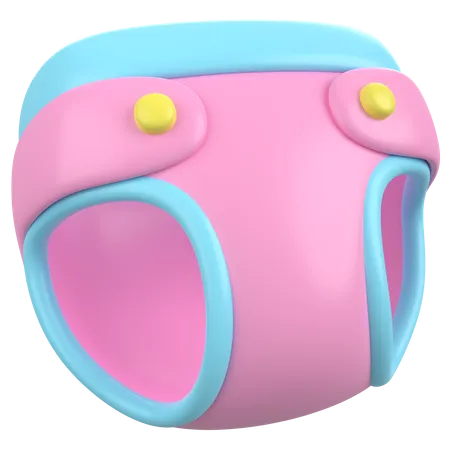 Baby Diaper  3D Icon