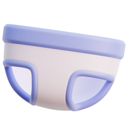 Baby Diaper  3D Icon