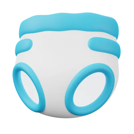 Stylized Diaper 3 D Illustration 3D Icon