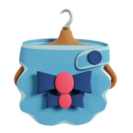 Baby Diaper Pants  3D Icon