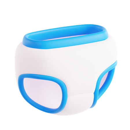 Baby Diaper Pants  3D Icon