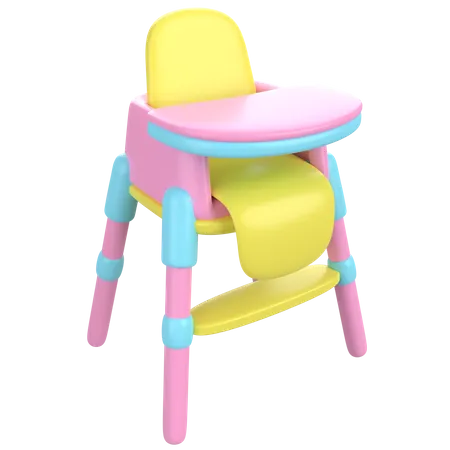Baby Dining Chair  3D Icon