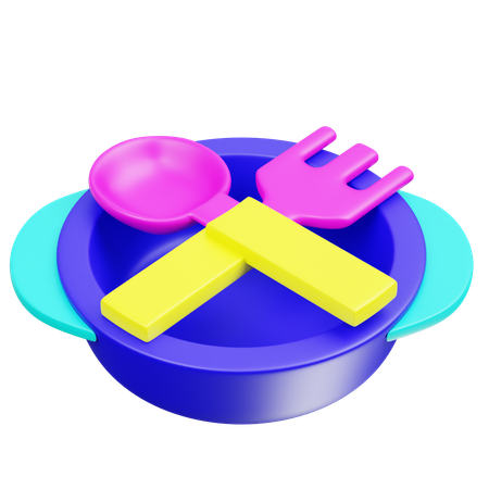 Baby Feeding Set  3D Icon