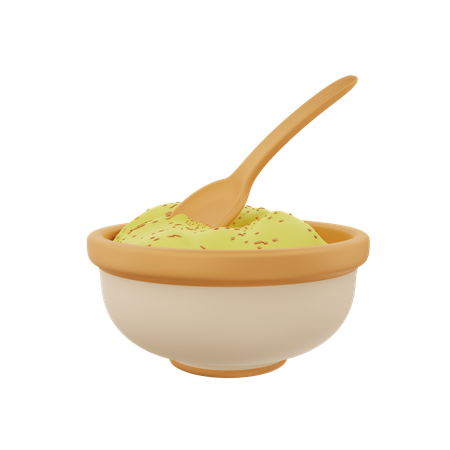 Baby Food Bowl  3D Icon