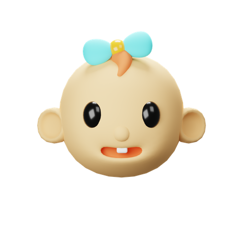 Baby Girl  3D Icon