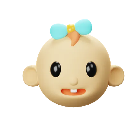 Baby Girl  3D Icon