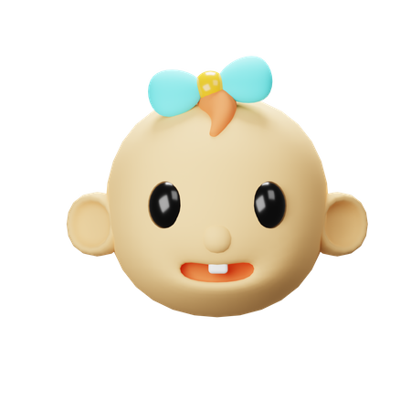 Baby Girl  3D Icon