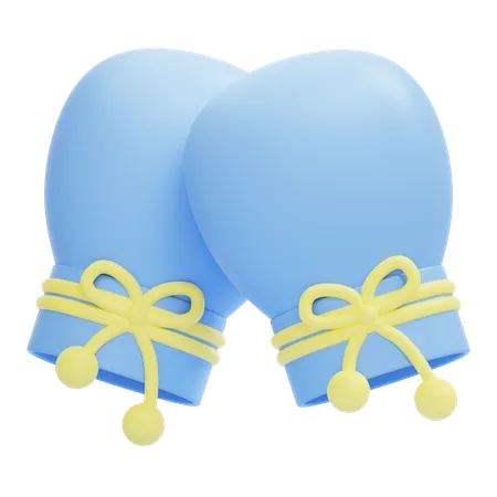 Baby gloves  3D Icon