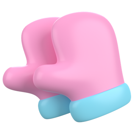 Baby Gloves  3D Icon