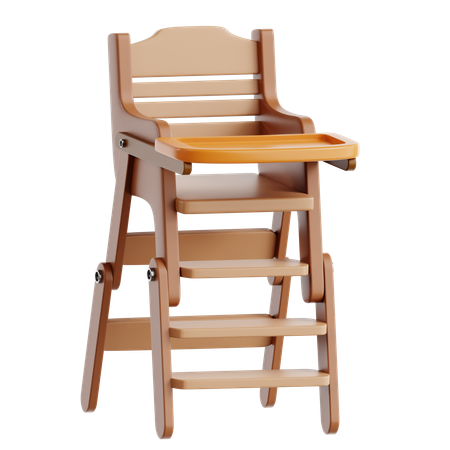 Baby High chair  3D Icon