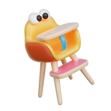 Baby High Chair  3D Icon