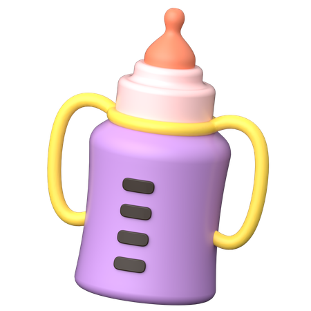 Baby Milk Bottle  3D Icon