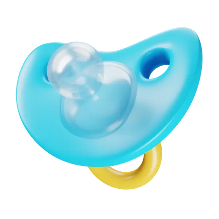 Stylized Baby Pacifer 3 D Illustration 3D Icon