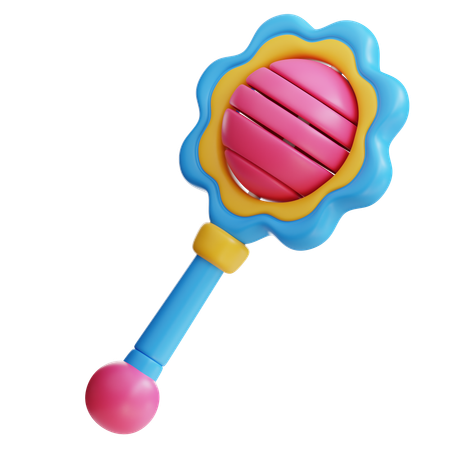 Baby Rattle  3D Icon