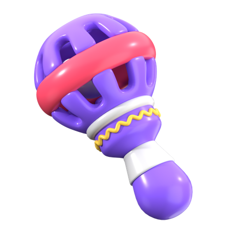 赤ちゃん用ガラガラ  3D Icon