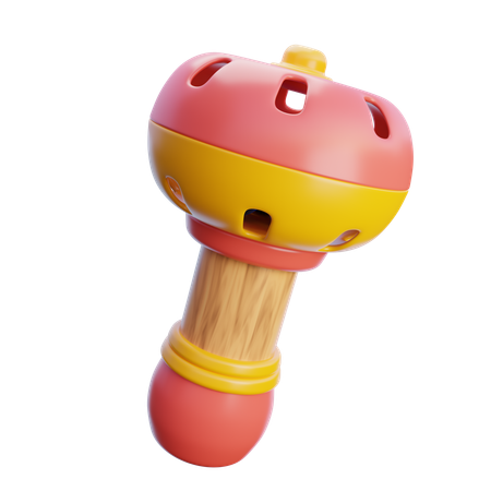 Baby Rattle  3D Icon