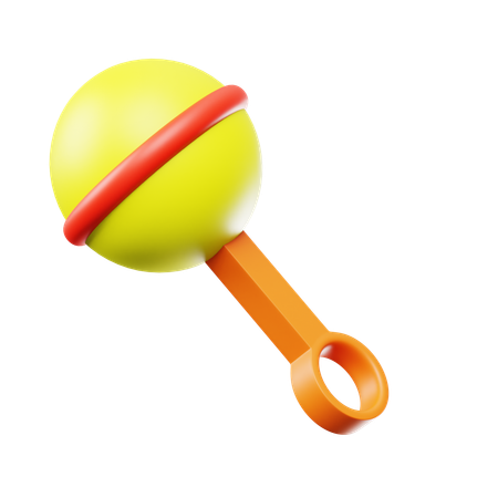 赤ちゃん用ガラガラ  3D Icon
