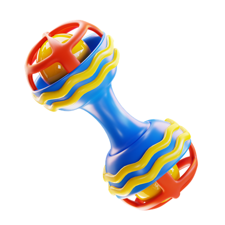 Baby Rattle  3D Icon