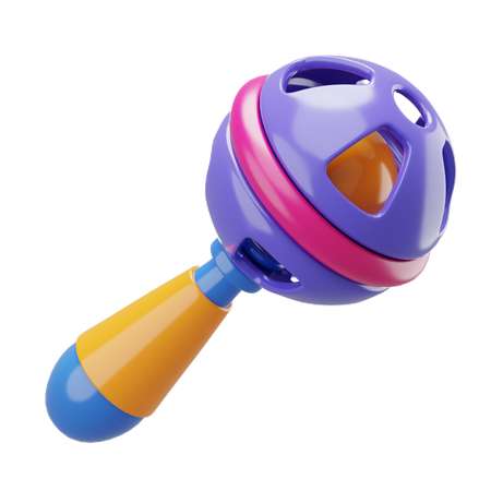 Baby rattle  3D Icon