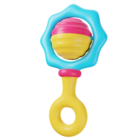 Baby Rattle  3D Icon