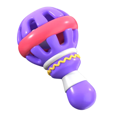 Baby Rattle  3D Icon