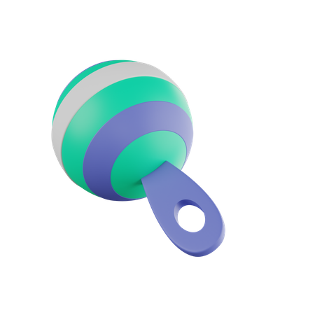 Baby Rattle  3D Icon
