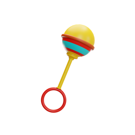 Baby Rattle  3D Illustration