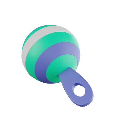 Baby Rattle 3D Icon