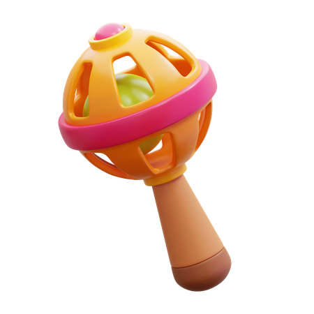 Baby Rattle Toy  3D Icon