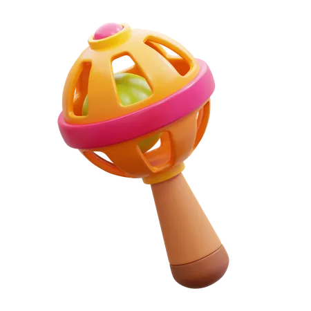 Baby Rattle Toy  3D Icon