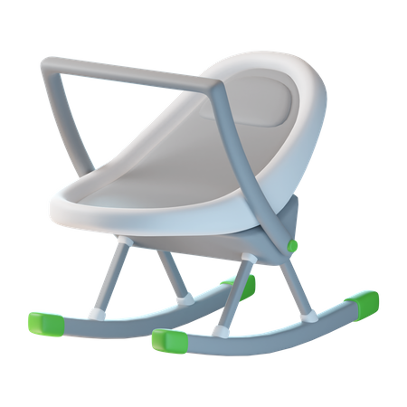 Baby Rocking Chair 3D Icon