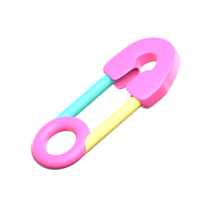 Baby Safety Pin  3D Icon