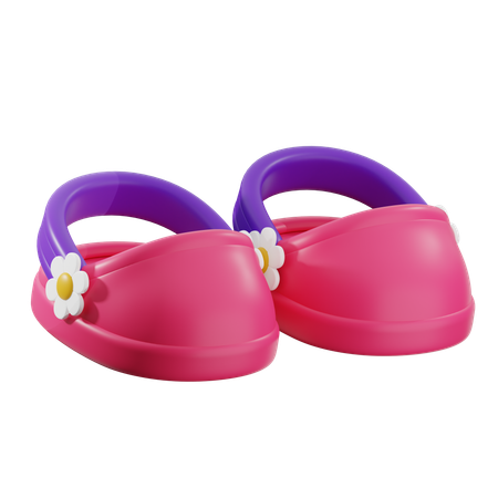 Baby Sandals  3D Icon