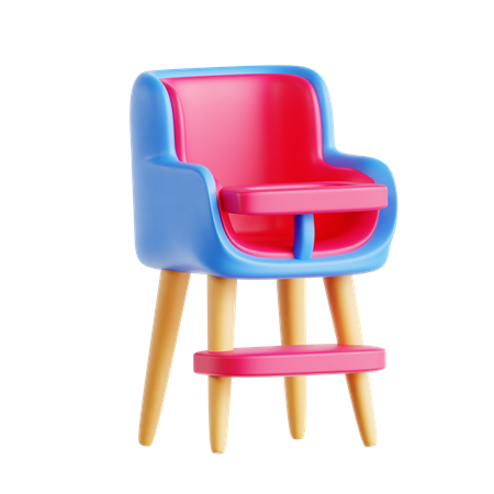 Baby Seat Chair  3D Icon