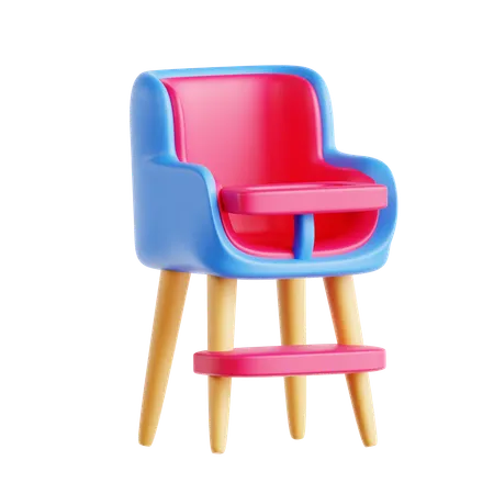 Baby Seat Chair  3D Icon