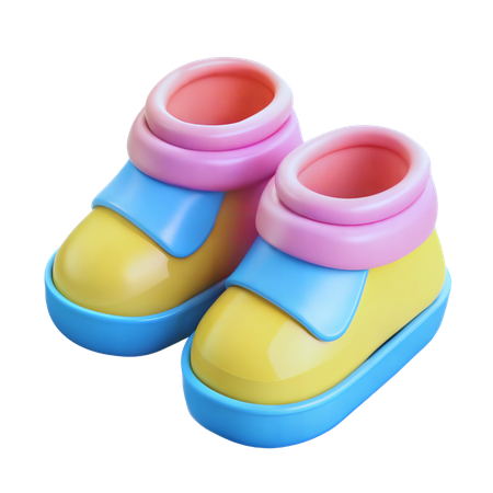 아기 신발  3D Icon