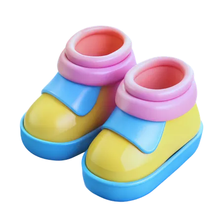 아기 신발  3D Icon