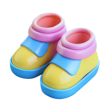 Baby Shoes  3D Icon