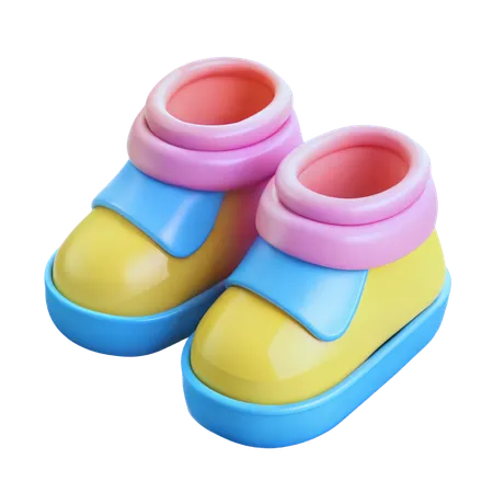 Baby Shoes  3D Icon