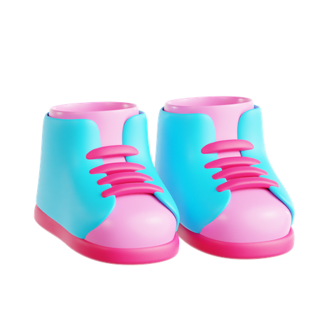 Baby Shoes  3D Icon