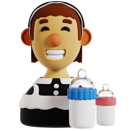 Avatar de baby-sitter professionnelle  3D Icon