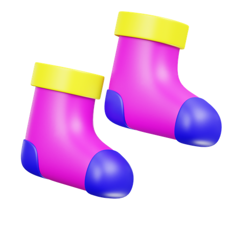 아기 양말  3D Icon