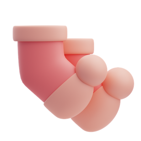 Baby Socks  3D Icon