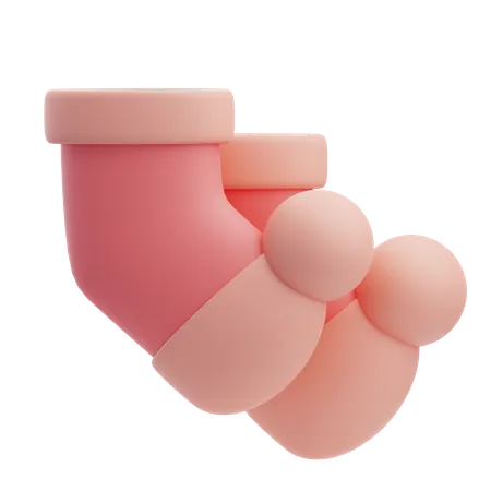 Baby Socks  3D Icon