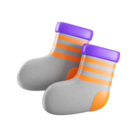 Baby Socks  3D Icon