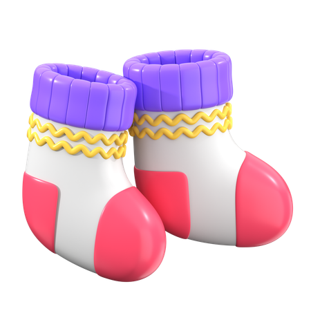 Baby Socks  3D Icon
