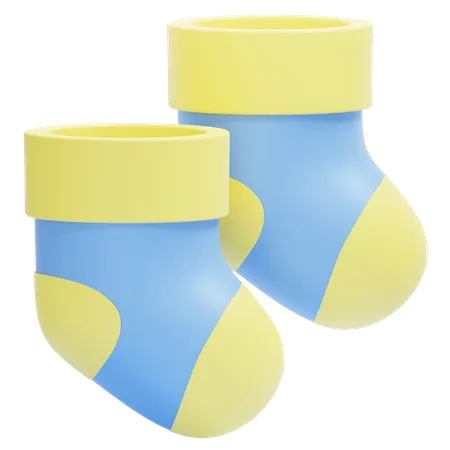 Baby socks  3D Icon