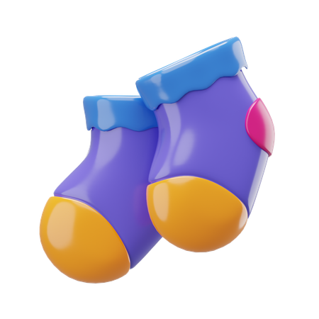 Baby socks  3D Icon