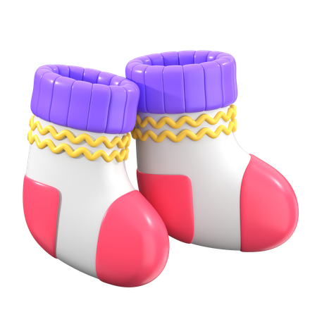 Baby Socks  3D Icon